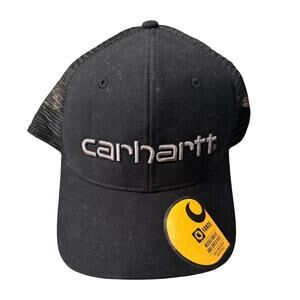 Carhartt Black Mesh Back Logo Cap